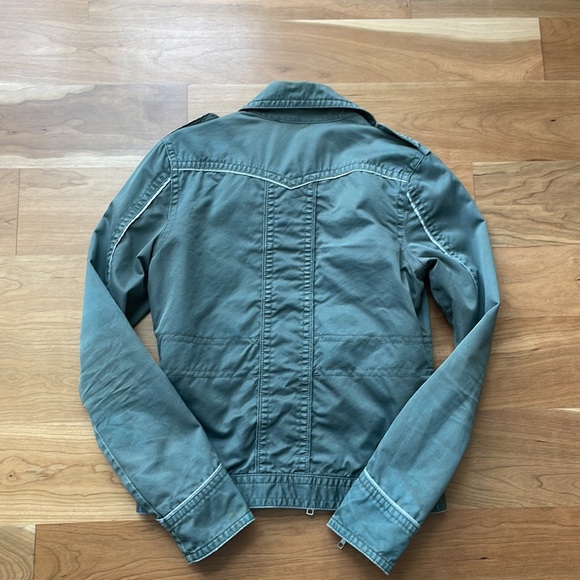 ZADIG & VOLTAIRE women’s slim, fit army, green jacket, size small - Picture 5 of 5